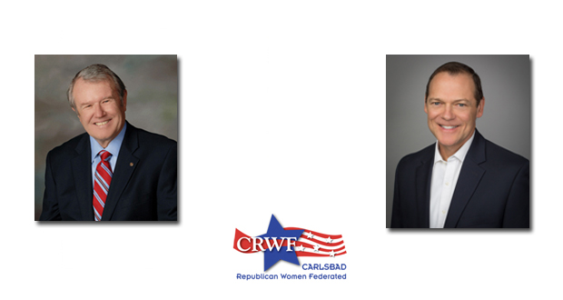 Carlsbad Republican Women welcome Carlsbad Mayor Matt Hall and Carlsbad Chamber of Commerce President Bret Schanzenbach- June 22