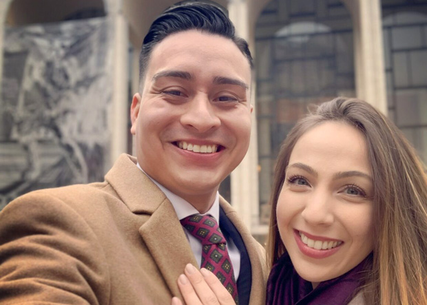 Steven Nunez and Lisa Rosa