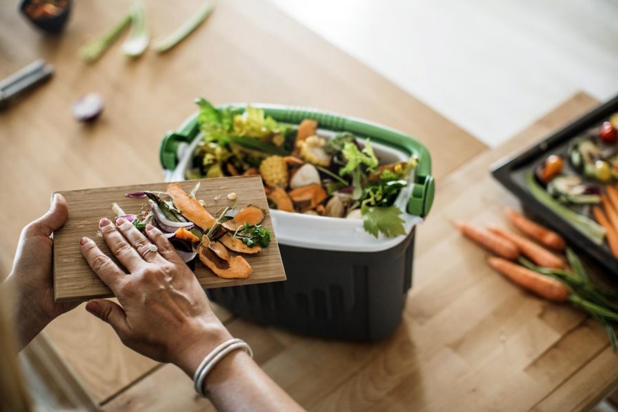 EDCO and Encinitas have introduced the use of food waste bins similar to the one pictured as part of an organics recycling program. (Photo by Svetikd, iStock Getty Images)