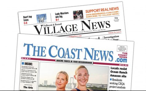 North San Diego County newspapers The Coast News and Fallbrook & Bonsall Village News have lost revenue during the COVID-19 pandemic. (North Coast Current graphic)