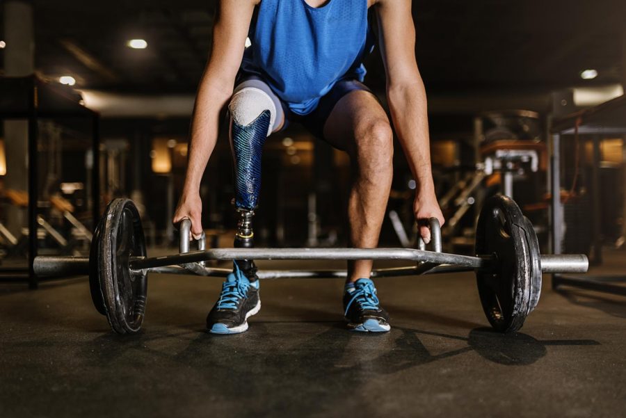 A challenged athlete trains in a gym. (Photo by Santiago Nunez, iStock Getty Images)