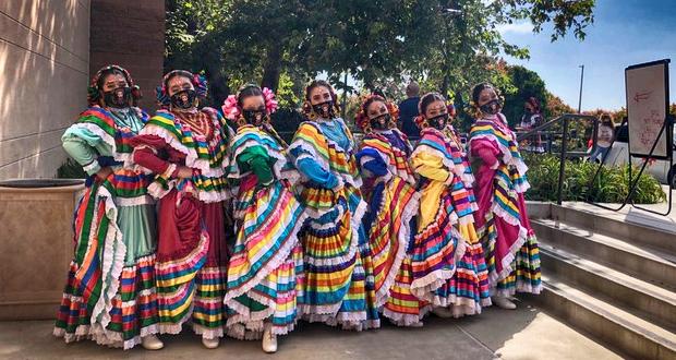 Ballet Folklórico de San Dieguito dancers at the 2019 Encinitas Dia de los Muertos. (Photo Courtesy of Encinitas Friends of the Arts)