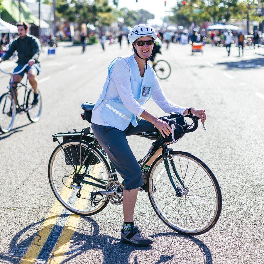 Cyclovia Encinitas participant in 2020. (Courtesy photo by Marcel Fuentes)