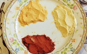 Home-dehydrated fruit powders can be added to frostings, batters, ice cream, whipped cream, dry rubs and mixes, teas, smoothies, and to make fruit sugars. (Photo by Laura Woolfrey Macklem)
