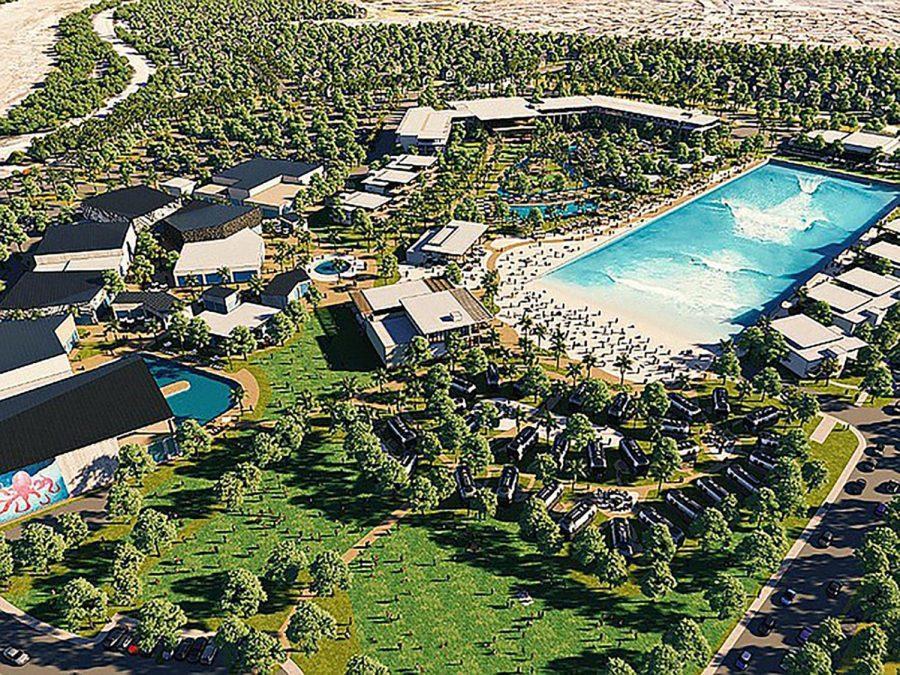 An architect’s rendering shows a possible configuration of the Ocean Kamp project in Oceanside. (Courtesy image)