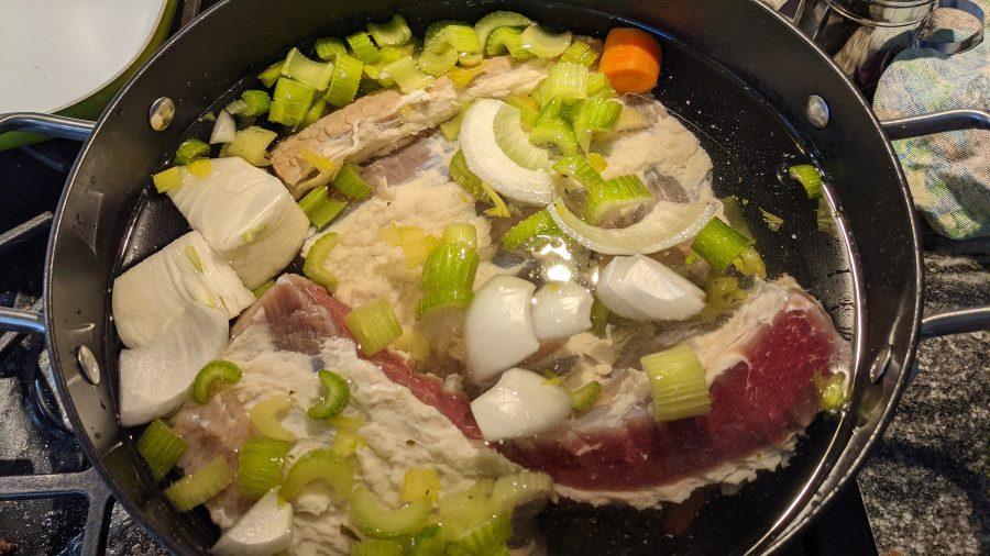 Homemade corned beef ready to cook. (Photo by Laura Woolfrey Macklem)