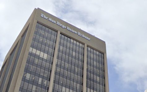 The San Diego Union-Tribune has its headquarters in downtown San Diego. (Google Street View photo)