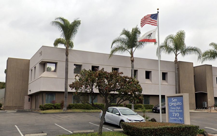 The San Dieguito Union High School District offices in Encinitas. (Google Street View photo)