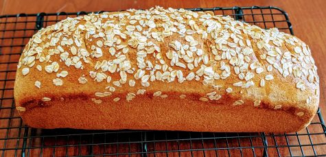 A loaf of freshly home-baked kamut sandwich bread. (Photo by Laura Woolfrey Macklem)