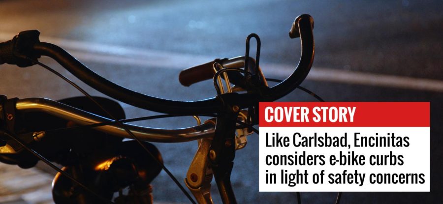 An+e-bike+is+shown+parked+on+a+downtown+Encinitas+street+in+October+2020.+The+city+is+considering+regulations+on+e-bike+use+after+a+spike+in+accidents+in+Encinitas+and+Carlsbad.+%28Photo+by+Ian+McDonnell%2C+iStock+Getty+Images%29