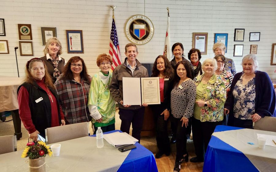 Members of the Woman’s Club of Oceanside meet with Rep. Mike Levin (D-49th District) on March 20. (Courtesy photo)