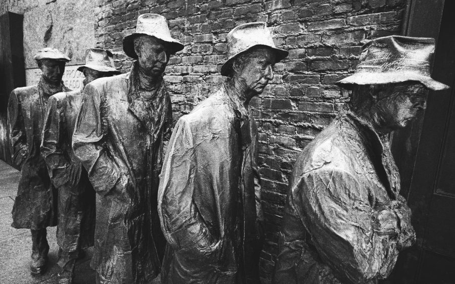 Part of the Franklin D. Roosevelt Memorial in Washington D.C., pictuted in December 2018, represents the depths of the Great Depression. (Photo by Sonder Quest via Unsplash)