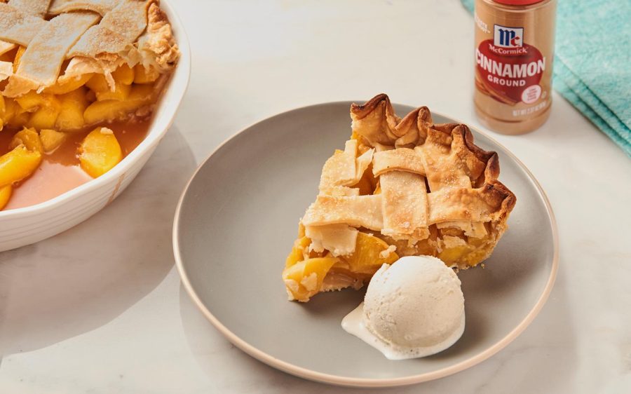 Fresh peach pie using McCormick ground cinnamon. (McCormick photo)