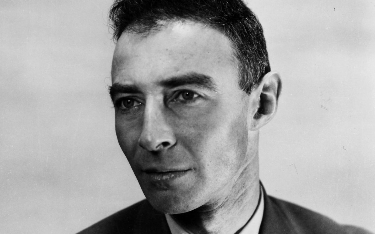 Julius Robert Oppenheimer is pictured in a 1944 Department of Energy photo. (National Archives Catalog)