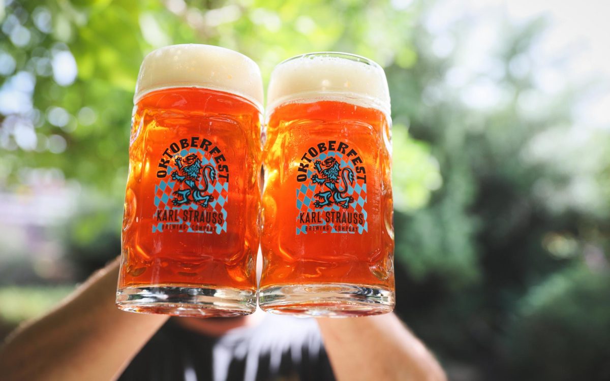 Karl Strauss, San Diego’s longest continuously operating post-Prohibition brewing company, recently released its seasonal Oktoberfest beer at its Carlsbad brewpub. (Karl Strauss photo)