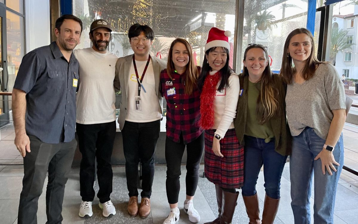 Recipients of the Asian American Parent Alliance of San Diego’s teacher awards from Canyon Crest Academy attend a celebratory event at Pacific Social restaurant in Pacific Highlands Ranch on Friday, Dec. 15. (Courtesy photo)