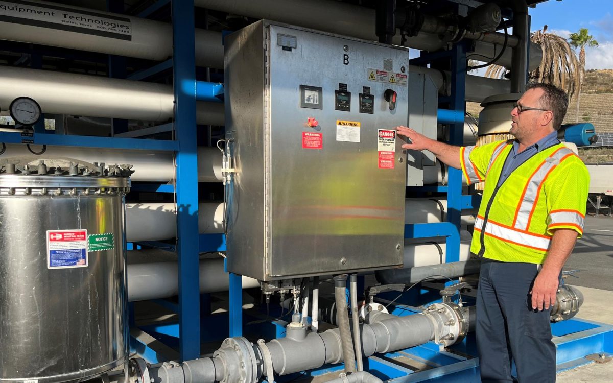 Mike Piper is the recycled water supervisor for the San Elijo Joint Powers Authority, , which produces recycled water for the water districts that serve Encinitas, Solana Beach, Rancho Santa Fe and Del Mar. (San Elijo JPA photo)