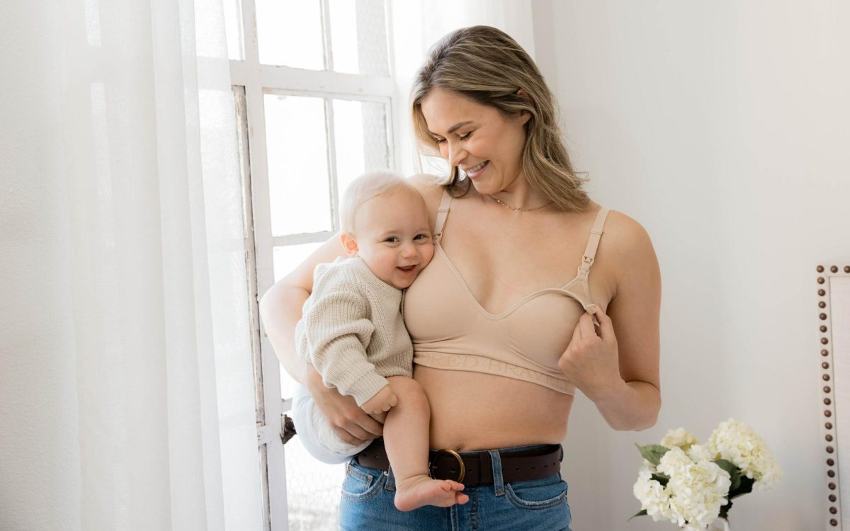 The Sublime® Hands-Free Nursing & Pumping Bra, Latte – Kindred Bravely