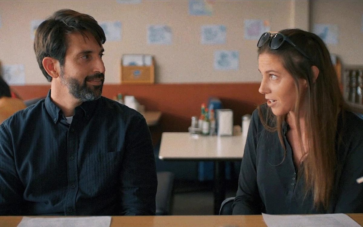 Eric Casalini (left) and Beth Gallagher (right) star in “To Fall In Love,” a San Diego feature film directed by Michael Foster that is showing at the 2024 Oceanside International Film Festival. (Production photo)