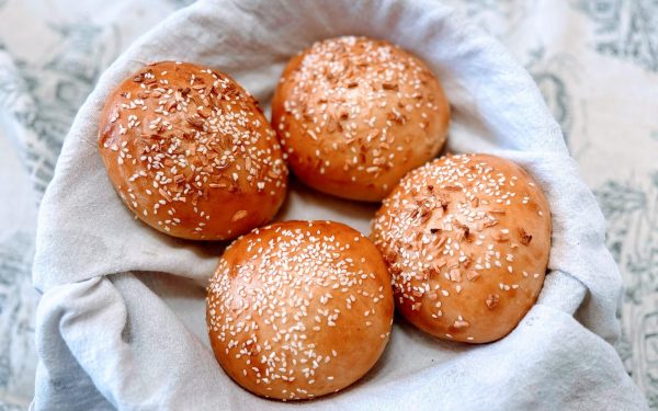 Homemade brown-and-serve dinner rolls are convenient and allow for a variety of topping options. (Photo by Laura Macklem)