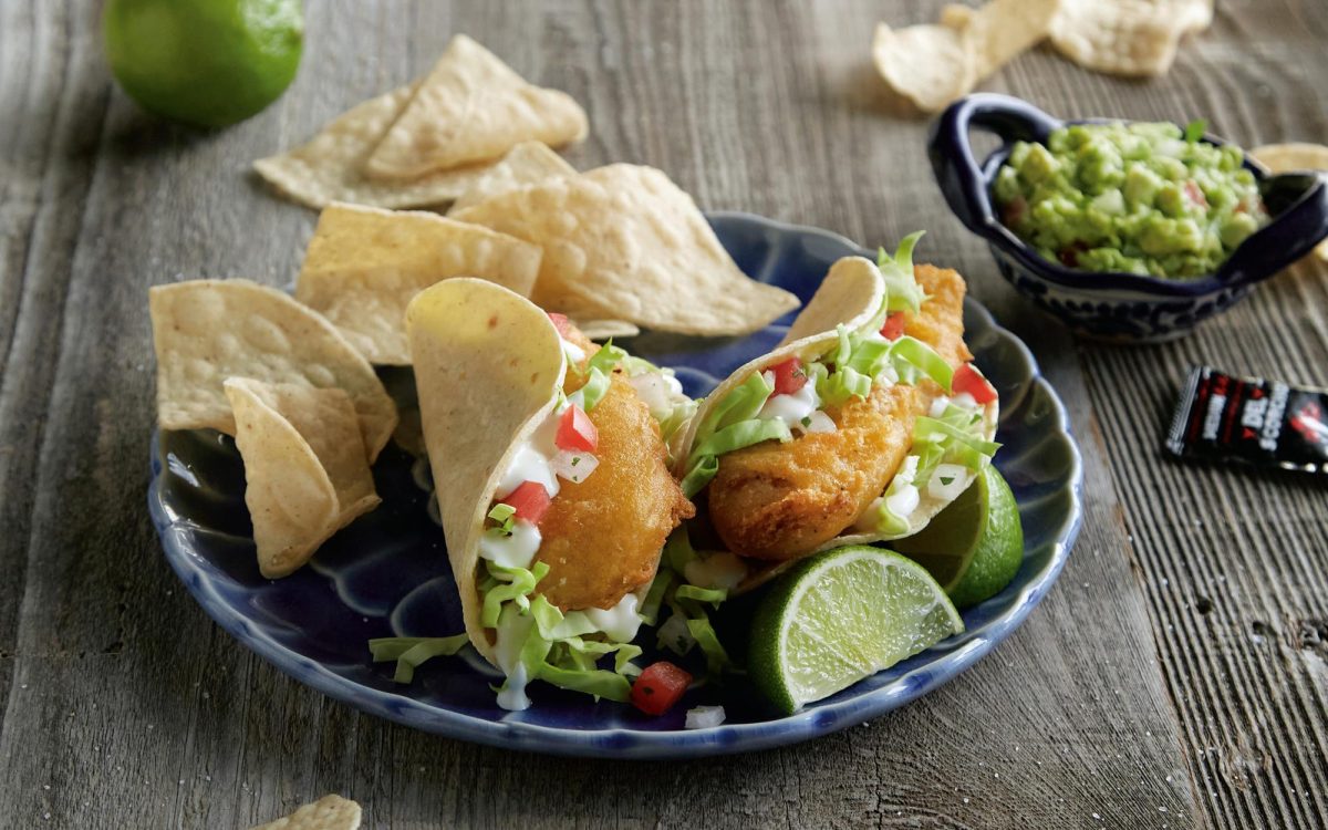 Del Taco has launched a collaboration with Escondido-based Stone Brewing to deliver new Beer Battered Crispy Fish Tacos made with Stone Buenaveza Salt and Lime Lager. (Del Taco photo)