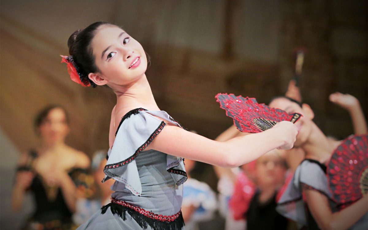 A student dances during an Encinitas Ballet presentation. (Encinitas Ballet photo)