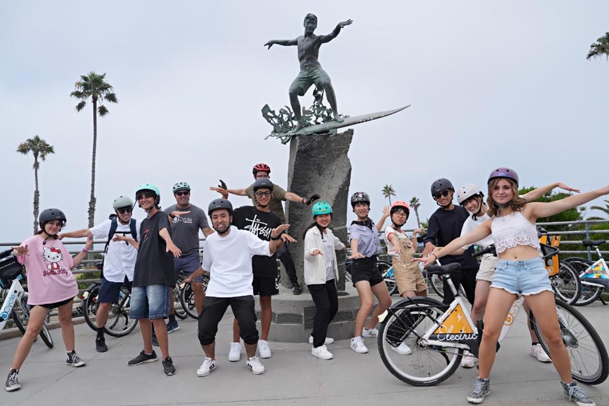 Encinitas kids and their counterparts from Amakusa, Japan, visit Cardiff during a Sister City Program summer youth exchange in July 2023. (Encinitas city photo)