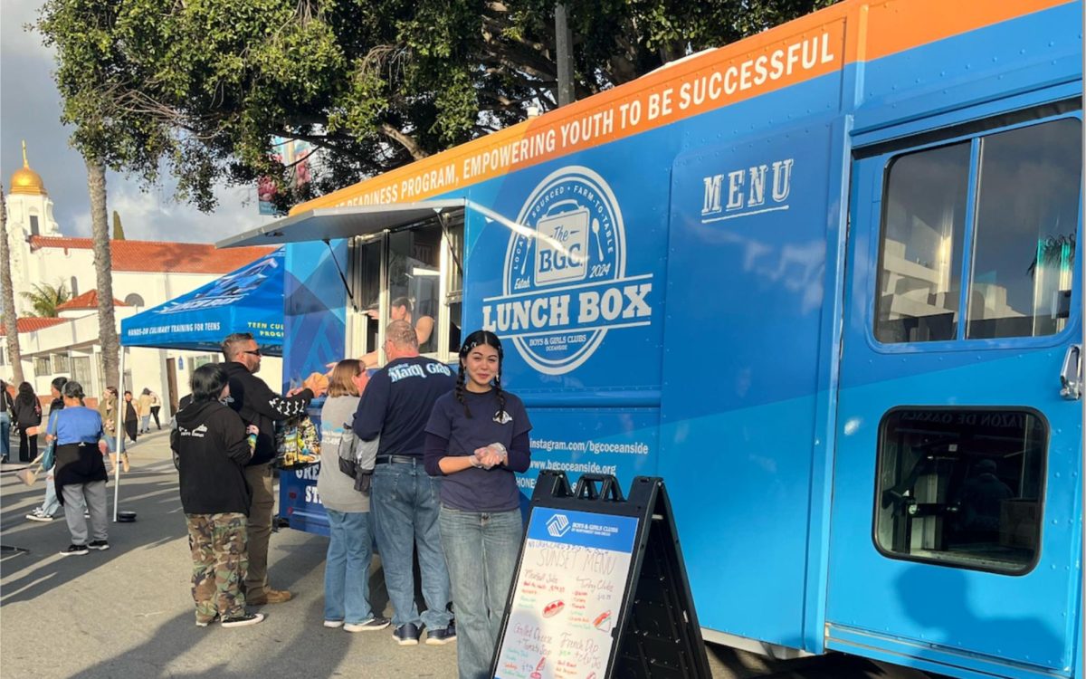 Boys & Girls Clubs of Northwest San Diego’s Lunch Box food truck debuted at the Oceanside Farmers Market in early April. (Courtesy photo)