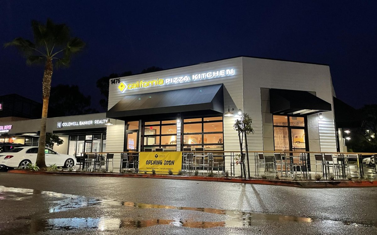 California Pizza Kitchen’s new Encinitas location, shown Nov. 14, is set to open this month. (Photo by Roman S. Koenig)