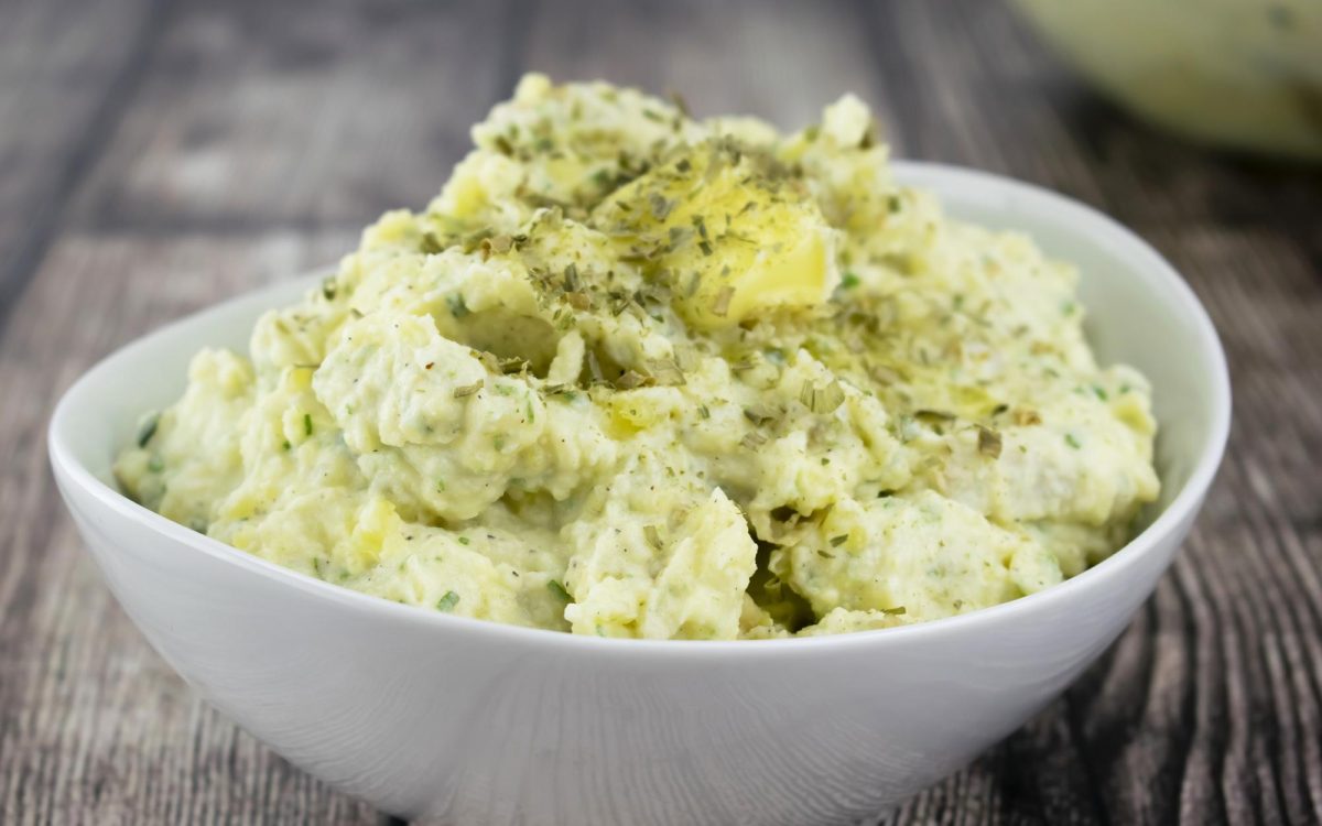 Horseradish Mashed Potatoes have a perfect potato texture and are full of creamy goodness with a horseradish kick to savor. (Family Features photo)