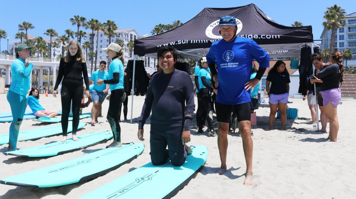 A day at the beach turned into a day of achievement and excitement for dozens of North County students as they paddled into the surf beneath the Oceanside Pier during TERI’s annual Surfin’ Fire Beach Day on May 21.
