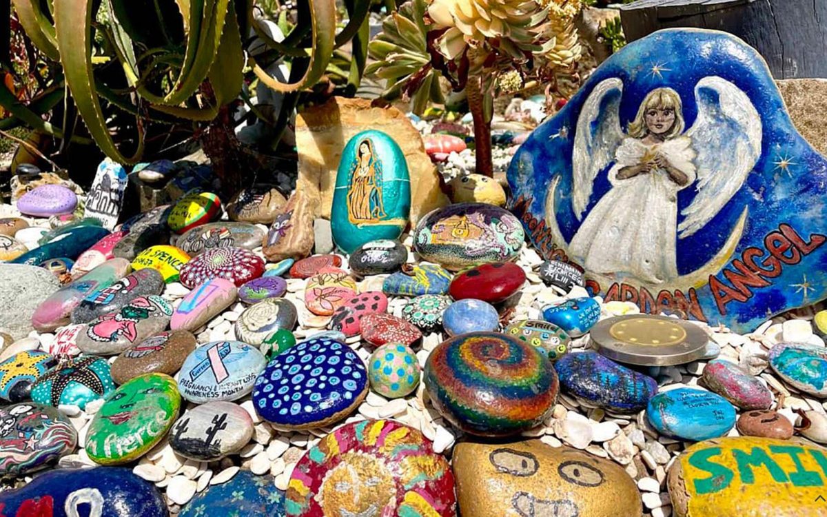 The Dave Dean Rock Garden in downtown Encinitas is pictured in November 2024. (Courtesy photo by Femwrite)