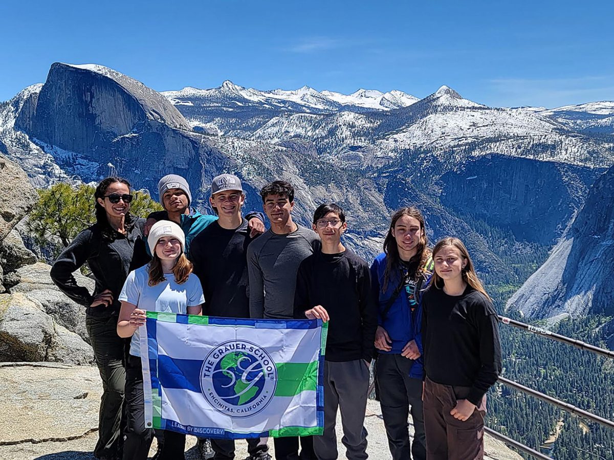 Grauer School students visit Yosemite National Park in April. (Grauer School photo)
