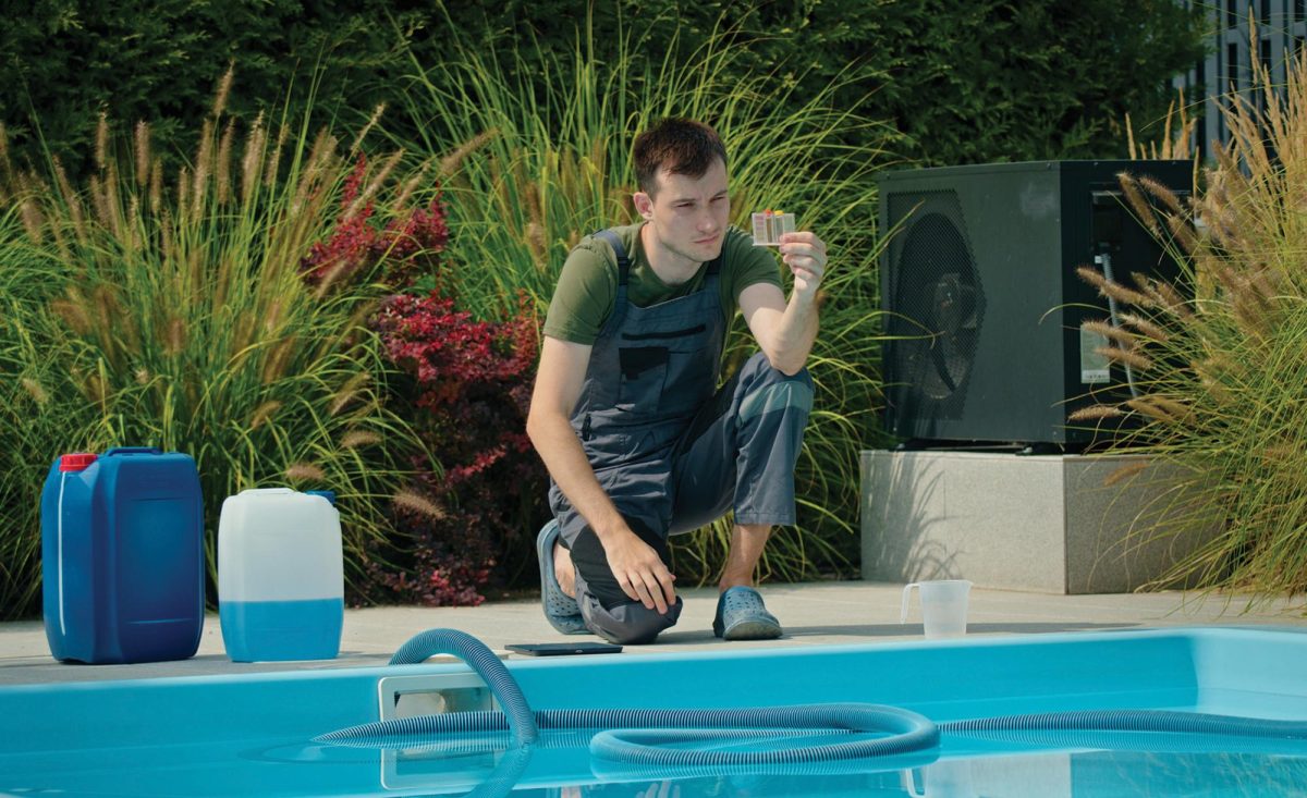 Pool maintenance. (Shutterstock photo via Feature Impact)